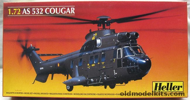 Heller 1/72 AS-532 Cougar - Spanish Air Force 1991 or Venezuela 102 Sq. Special Operations 'El Libertador' 1991, 80365 plastic model kit